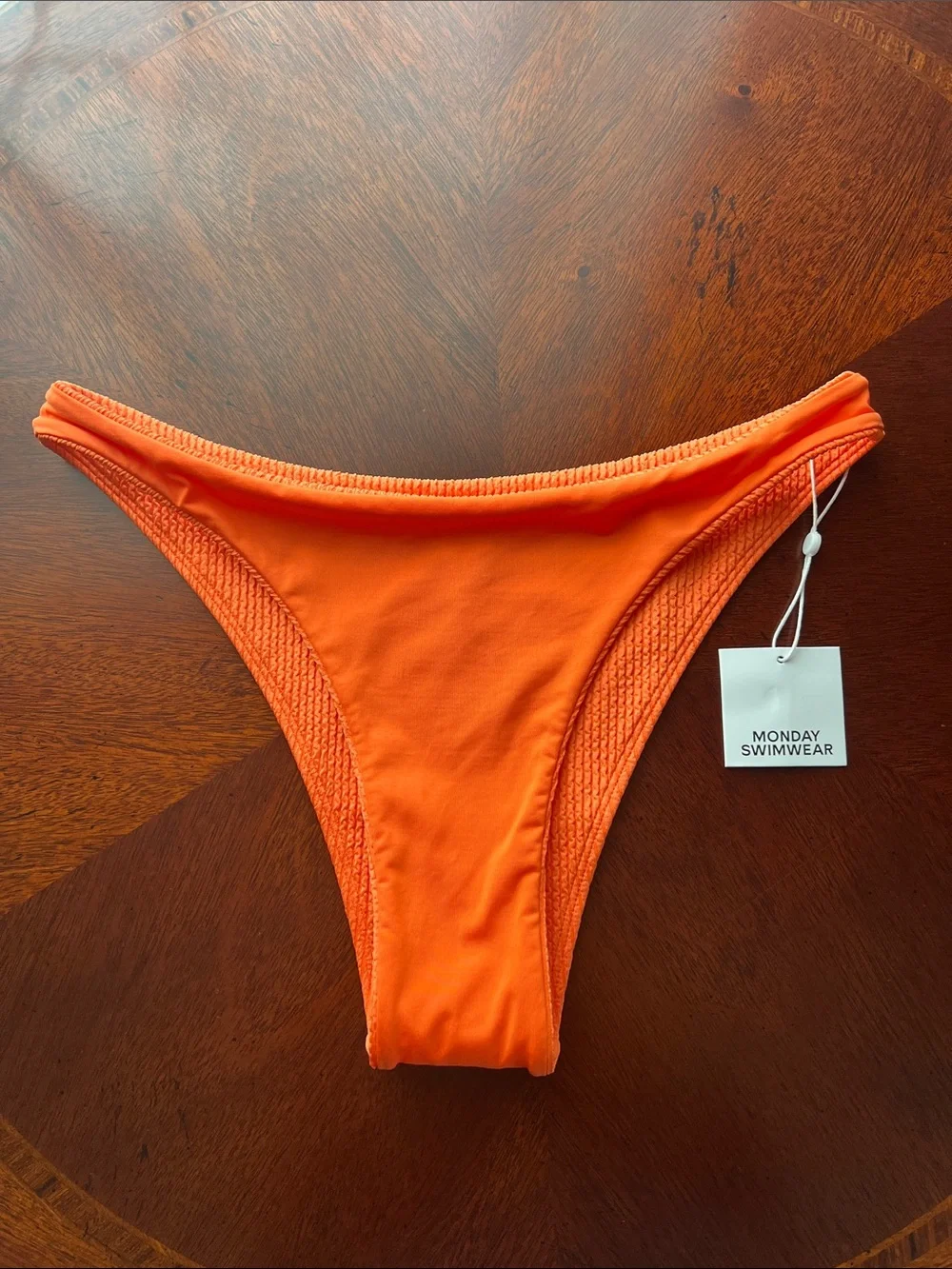 NWT Monday Swimwear Tamarama Bottom - Cantaloupe, Size Medium